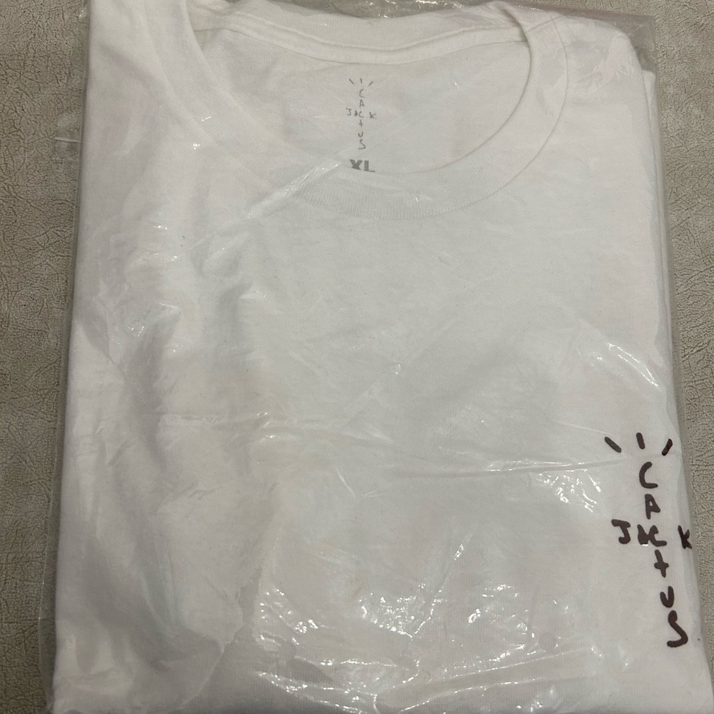 Travis Scott Curated 100% Cotton Cactus Jack T-shirt Large White XL - Picture 5 of 5
